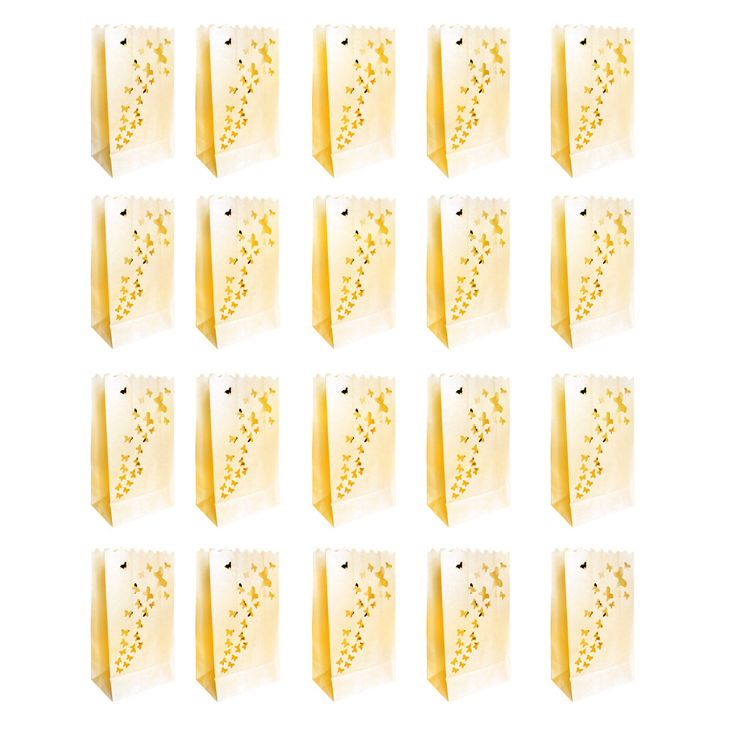 20 Pack of Butterfly Candle Bags
