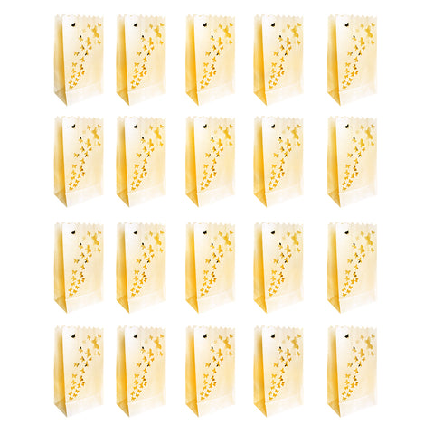 20 Pack of Butterfly Candle Bags