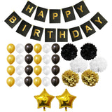 Banner, Pom Pom & Balloon Party Supply Set
