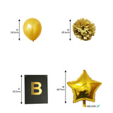 Banner, Pom Pom & Balloon Party Supply Set