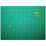 Belle Vous A4 Cutting Mat - Self Healing Non Slip Rotary Cutting Mat - Professional Cutting Mat - Craft Cutting Mat Metric/Imperial 22 x 30cm / 8.66 x 11.81 inches / Green / Silicone / Trimming Board