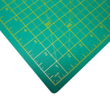 Belle Vous A4 Cutting Mat - Self Healing Non Slip Rotary Cutting Mat - Professional Cutting Mat - Craft Cutting Mat Metric/Imperial 22 x 30cm / 8.66 x 11.81 inches / Green / Silicone / Trimming Board