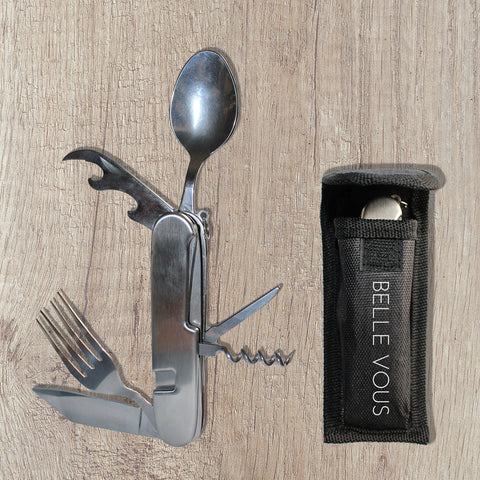 6 in 1 Camping Cutlery