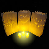 24 Pack Candle Bags with 24 LED tea lights