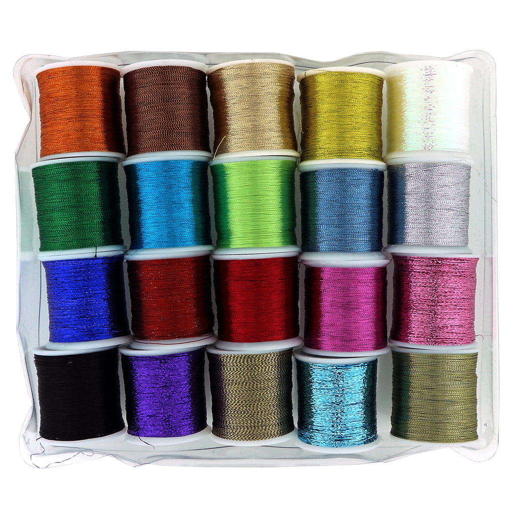 20 Pack Metallic Thread