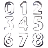 9 Piece Number Cookie Cutters