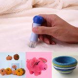 Felting Needle Tool Set with Seven Needles by Curtzy - Fabric Wool Material Felt Kits Accessories Supplies & Tools - Make beautiful Felt Animals & Patterns - Perfect for Beginners & Craft Lovers