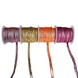 4m Embroidery Ribbon Craft Ribbon 12 Roll Fabric Edge Trim Ribbon Braid Trimming Upholstery Edging Lace Trim, Saree Border, Draperies, Pillow, Scrapbooking, Paper Craft, Card Decorative Ribbon Trim