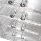 Kurtzy 6 Tier Clear Acrylic Makeup Organiser - Jewellery Organizer with 6 Removable Drawers - Makeup Display Box for Cosmetic Storage & more