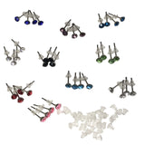 Crystal Style Rhinestone Stud Earring Set