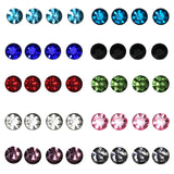 Crystal Style Rhinestone Stud Earring Set