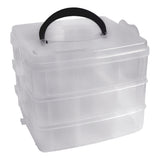 3 Tier Clear Plastic Storage Box