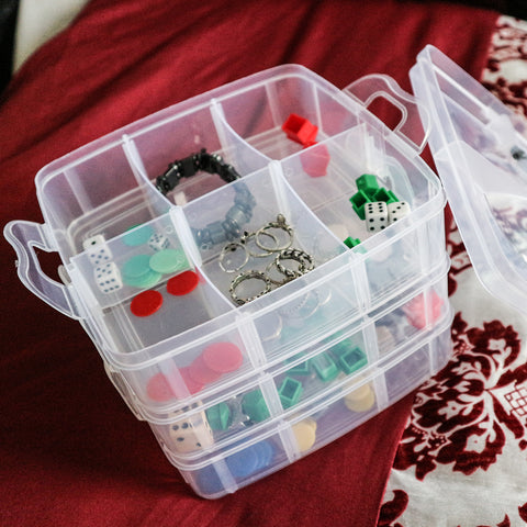 3 Tier Clear Plastic Storage Box