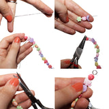 Kurtzy 382 Pcs Children DIY Beads Set Bracelet Bead Art & Jewellery Making Tool - Bead String Making Set with Assorted Shape Pop Beads, A-Z Letter Beads, Elastic Cord, Jump Rings, Lobster Clasp & Box