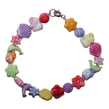 Kurtzy 382 Pcs Children DIY Beads Set Bracelet Bead Art & Jewellery Making Tool - Bead String Making Set with Assorted Shape Pop Beads, A-Z Letter Beads, Elastic Cord, Jump Rings, Lobster Clasp & Box