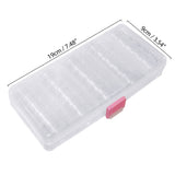 Bead Storage Organizer - 25 Piece (2cm)H Removable Pot Style Clear Plastic Divider Containers (19 x 9cm) For Storing Seed Beads, Nail Art Glitter, Cosmetics, DIY Art/Craft and Jewelery Findings