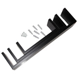 Kurtzy 3 Packs Floating Shelves - Black Wooden Wall Shelf for Home & Office - 3 Different Sizes U Shaped Shelves - Wall Shelves for Book, Pots, Photos