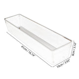 Kurtzy 2 Pack Fridge Storage Bins - Acrylic Clear Transparent Refrigerator Drawers Pantry Kitchen Containers Space Saving Freezer Organizer Vegetables Fruits 41cmx10cmx8cm Food Storage Box