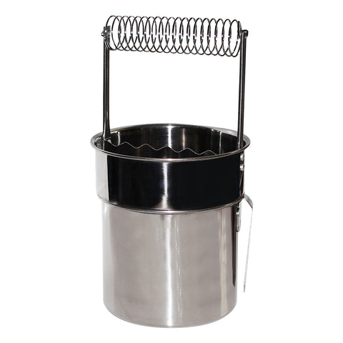 KURTZY Paint Brush Washer - Artist Portable Stainless Steel Paint Brush Cleaner - Double Layer Brush Cleaner with Wash Tank, Filter Screen & Holder Spring - Paint Brush Strainer