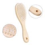 Kurtzy Baby Brush and Baby Comb - 2 Pcs Wooden Baby Brush Set with Soft Bristles for Gently Brushing Baby's Hair, Massaging Tender Scalp and Cradle Cap - Toddler Comb Set with Natural Wood Handles