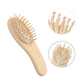 Kurtzy Baby Brush and Baby Comb - 2 Pcs Wooden Baby Brush Set with Soft Bristles for Gently Brushing Baby's Hair, Massaging Tender Scalp and Cradle Cap - Toddler Comb Set with Natural Wood Handles