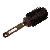 Kurtzy 25cm Ceramic Round Hair Brush - Round Barrel Boar Bristles Radial Hair Brush for Hair Drying, Straightening, Curling, Bobs - Blow Drying Hairbrush with Nylon Bristles for Men and Women