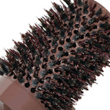 Kurtzy 25cm Ceramic Round Hair Brush - Round Barrel Boar Bristles Radial Hair Brush for Hair Drying, Straightening, Curling, Bobs - Blow Drying Hairbrush with Nylon Bristles for Men and Women