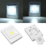 Kurtzy 4 Pack of Led Light Switch - Wireless Battery Operated COB Led Light - Cordless Led Light for Hallways, Bedrooms, Night Reading - Smart Bright Led Switch - Mini Portable Light Switches