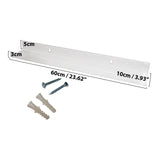 Kurtzy 2 Piece Clear Acrylic Wall-Mounted Bookshelf - Home Decor Floating Bookshelf Display with Screws - Invisible Floating Shelves for Photo Frames Display and Books