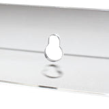 Kurtzy 2 Piece Clear Acrylic Wall-Mounted Bookshelf - Home Decor Floating Bookshelf Display with Screws - Invisible Floating Shelves for Photo Frames Display and Books