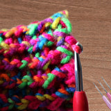 Curtzy 13cm Rubber Handle Aluminium Crochet Hook Set