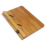Kurtzy Bamboo Cookbook Holder - Recipe Book Stand with 5 Adjustable Heights - Reading Rest Holder for Books, Music Notes, iPad, Tablet & more - Book Rest Stand with 33.5 x 24 cm - Book Holder