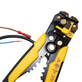 Kurtzy Wire Stripper Plier - 5 in 1 Multifunctional Crimping Tool - Automatic Terminal Ratchet Crimping Plier - Self Adjusting Cable Cutter for Stripping, Crimping and Cutting up to 24 AWG Hand Tool