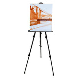 Kurtzy 4 pack Easel Stand of Size 165cm (64.96") - Collapsible Aluminum Telescopic Artist Easel - Studio Painting Easel Tripod Display for Drawing Board, Outdoor & Indoor Sketching, Painting Display