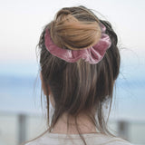 Kurtzy 12 pcs Scrunchies - Colourful Velvet Hair Scrunchie - Thick Hair Bobble Bands - Elastic Hair Band for Women -  Hair Scrunchy Ties in Browns, Grey, Blues, Beige, Dusky Pink, Rose Red and Black