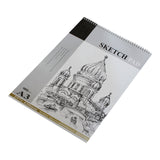 Kurtzy Art Sketch Pad - A3 Drawing Sketch Pad for Art and School Supplies - 4 Pcs of Spiral Bound Artist Sketch Book - Art Sketching Pad ideal for Drawing (24 Natural White Sheets X 4 Sketching Pad)