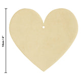 Blank Wooden Heart Decor