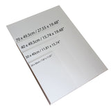 Kurtzy Canvas Board - 4 pcs Blank Canvas Set - Artist Canvas Frame - Pre-Stretched Canvas - Acrylic Painting Boards with Stretched Canvas for Artwork (70 x 49.5cm, 40 x 49.5cm, 30 x 40cm, 20 x 30cm)