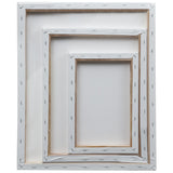 Kurtzy Canvas Board - 4 pcs Blank Canvas Set - Artist Canvas Frame - Pre-Stretched Canvas - Acrylic Painting Boards with Stretched Canvas for Artwork (70 x 49.5cm, 40 x 49.5cm, 30 x 40cm, 20 x 30cm)