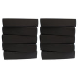 Kurtzy 19 x 11 x 4.5 cm Cardboard Gift Boxes Pack of 10 - Flat Pack Black Presentation Boxes Suitable for Party, Wedding ? Storage box for Cakes, Cookies and Jewelry