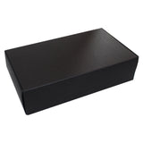 Kurtzy 19 x 11 x 4.5 cm Cardboard Gift Boxes Pack of 10 - Flat Pack Black Presentation Boxes Suitable for Party, Wedding ? Storage box for Cakes, Cookies and Jewelry