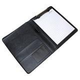 Kurtzy A5 Clipboard Folder, Conference Executives Business Leather File Folder Notebook Portfolio Document Organizer Paper Folio with Stationary Writing Memo Pad for Men Women Work Office