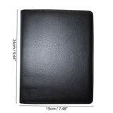 Kurtzy A5 Clipboard Folder, Conference Executives Business Leather File Folder Notebook Portfolio Document Organizer Paper Folio with Stationary Writing Memo Pad for Men Women Work Office