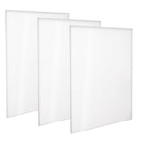 Kurtzy 3 Pack Canvas Set - White Canvas for Artist - Canvas Panel Board of Size 90 x 60cm - Blank Stretched Canvas for Acrylic Painting - Water Painting board - Oil Painting Canvas Board 35X24 Inches