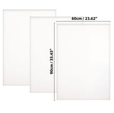 Kurtzy 3 Pack Canvas Set - White Canvas for Artist - Canvas Panel Board of Size 90 x 60cm - Blank Stretched Canvas for Acrylic Painting - Water Painting board - Oil Painting Canvas Board 35X24 Inches