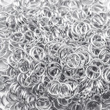 7mm Silver Plated Closed Jump Rings Bulk Set