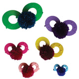 12 Piece Plastic Pom Pom Maker Kit with Assorted Sizes