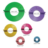 12 Piece Plastic Pom Pom Maker Kit with Assorted Sizes