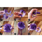 12 Piece Plastic Pom Pom Maker Kit with Assorted Sizes