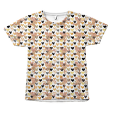 Multiplied Cupid Heart All Over Tees